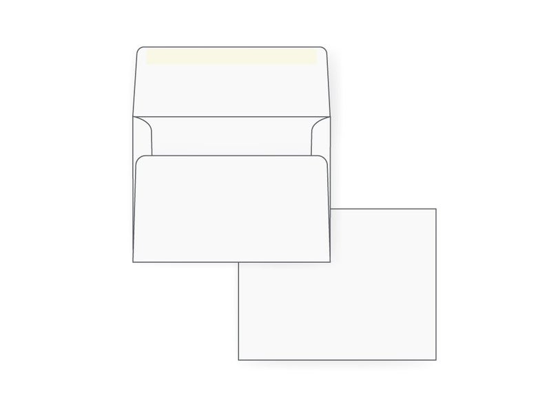 Office Express A2 Invitation Envelopes (4 3/8 x 5 3/4) - 60lb. Bright White (1000 Qty.) - Image 1